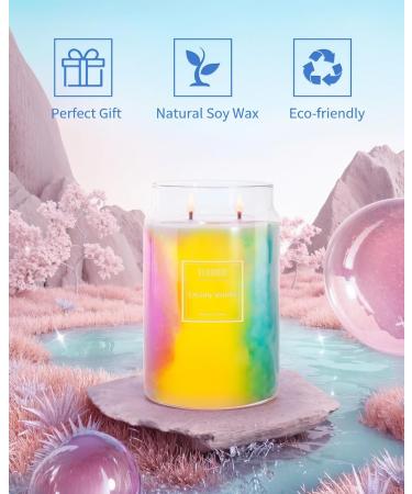 Creamy Vanilla Candle - 2 Wick Soy Wax | 110-Hour Burn Time | Extra Strong Scent | Aromatherapy Gift for Women | 20oz Scented Candle - Buy Online on GoSupps.com