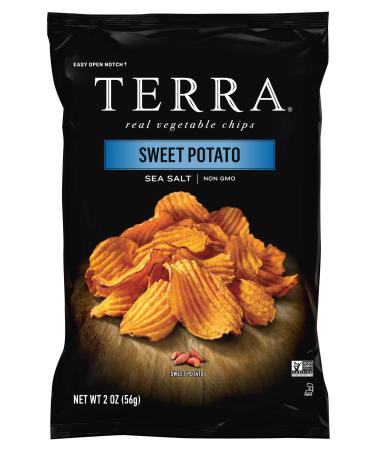Terra Vegetable Chips, Sweet Potato with Sea Salt, 2 oz. (Pack of 8) Potato with Sea Salt Chips