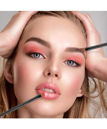 Prasacco 50 Pcs Angled Eyebrow Brushes - Portable Eyebrow Tint & Eyeshadow Blending Brush Set for Women & Girls | Premium Eye Makeup Tools - Buy Online on GoSupps.com