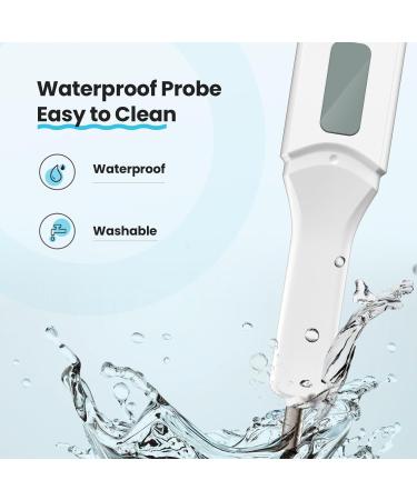 Femometer Basal Body Thermometer - Ovulation & Fertility Tracking with Soft Backlight and Memory Recall (White) - Buy Online on GoSupps.com