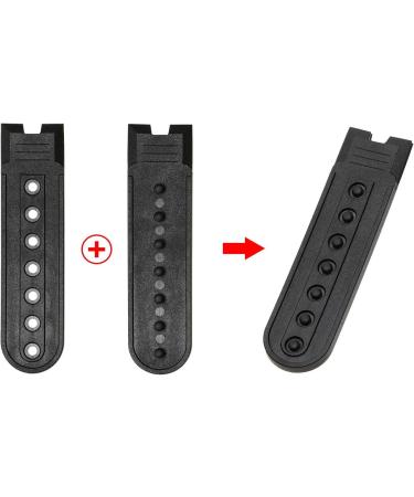 Penta Angel 8 Pairs Black Snapback Strap with 7 Holes - Replacement Fastener for Hats/Caps - Snap Buckle Repair Strap (Black) - Buy Online on GoSupps.com