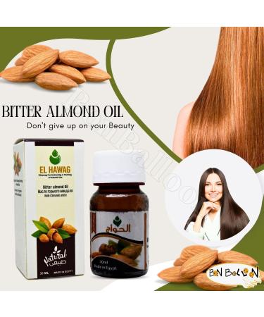 Bitter Almond Oil Natural Undiluted Pure For Hair Skin Care Skincare Facial Body & Cold Pressed Premium No Additives Kosher Halal (4 Pack 4.05 oz / 120 ml)  - Buy Online on GoSupps.com
