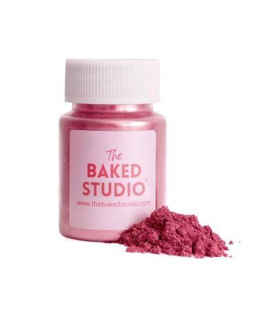 The Baked Studio - Original Edible Glitter Lustre Dust For Cake Decorating (Pink Simmer 15g) Pink Shimmer 15g