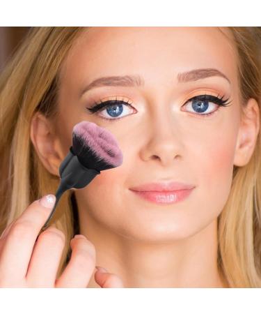 Rose Makeup Brushes Rose Makeup Brushes Rose Shaped Makeup Brushes | Flower Blush Brush Large Face Powder Makeup Brushes Dust Powder Remover Brush Foundation Makeups Brush Kits - Buy Online on GoSupps.com