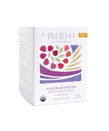Rishi Tea Organic Botanical Blend Valerian Dream Caffeine-Free 15 Sachets 1.05 oz (30 g)