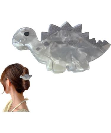 Acrylic Dinosaur Hair Clip | Funny Dinosaurs Hair Clips Headdress Styling Tools Strong Hold Hair Accessories Nonslip Acrylic For Any Hair Type And Style Gray - Buy Online on GoSupps.com