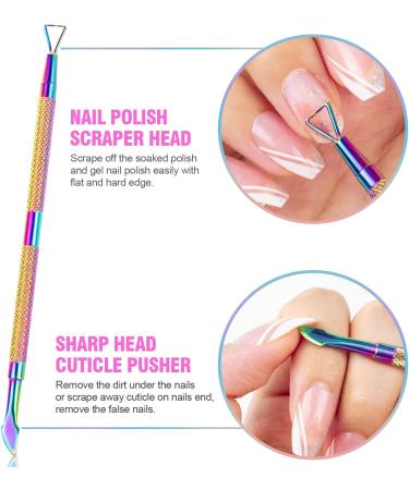 5 in 1 Acrylic Nail Clipper Kit with Glass File & Cuticle Tools - Christmas Gift Set - Professional Manicure Pedicure Tools - Colorful Design - Buy Online on GoSupps.com
