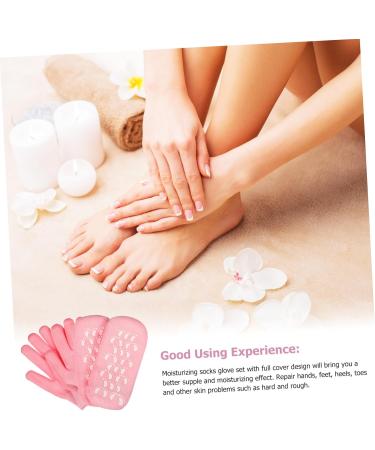 FRCOLOR 6 Sets Spa Moisturizing Socks Moisturizing Gloves and Socks Gel Sock Glove Set Essential Oil Socks Cotton - Buy Online on GoSupps.com