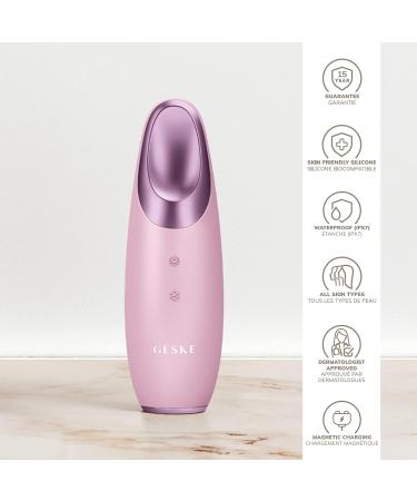 Geske SmartAppGuided Warm & Cool Eye Energizer | 6-in-1 Eye Massager for Dark Circles & Puffiness | Electrical Eye Massage Device in Pink - Shop Now! - Buy Online on GoSupps.com