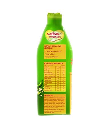 Saffola Masala Oats Veggie Twist 1 Kg - Delicious and Nutritious Oats for a Healthy Meal - Buy Online on GoSupps.com