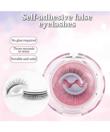 XdealCozyxc 4 Pair Self Adhesive Eyelashes Reusable Pre Glued Eyelashes Lashes No Glue Needed Waterproof Natural Look - Buy Online on GoSupps.com