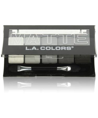 L.A. COLORS 5 Color Matte Eyeshadow, Black Lace, 0.08 Oz 1 Count (Pack of 1)
