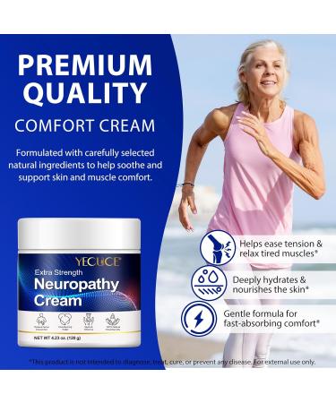 Cr me anti-neuropathie extra forte 120 g pour pieds mains jambes orteils dos soulagement des douleurs nerveuses musculaires et articulaires formule naturelle au gingembre et ace - Buy Online on GoSupps.com