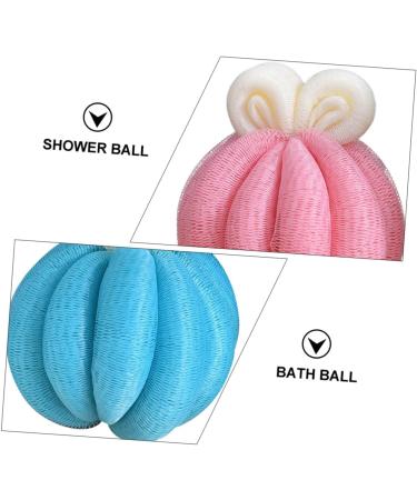 Beavorty 4 Pcs Bath Ball & Shower Brush Set | Bubble Making Bath Accessories & Tools for Ultimate Relaxation - Buy Online on GoSupps.com