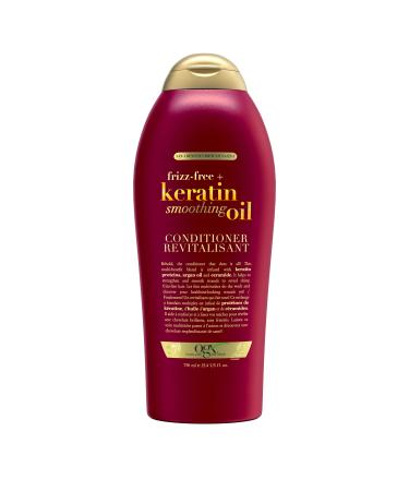 OGX Frizz-Free + Keratin Smoothing Oil Conditioner 750ml