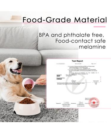 Food Grade Melamine Scoop Set - 1 Cup and 1/2 Cup Pink Scoops for Pet Food, Flour, Candy - Plastic Dry Measuring Cup for Canisters and Freezer - Buy Online on GoSupps.com