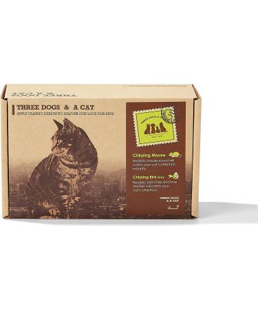 Interactive Cat Toy: Automated Moving Mouse with Lifelike Squeaking - Three Dogs & A Cat - Buy Online on GoSupps.com