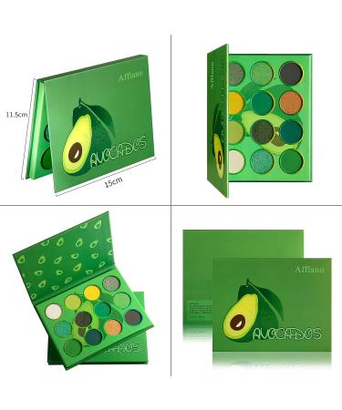 Afflano Grinch Christmas Green Eyeshadow Palette for Hazel Eyes | Long-Lasting Matte & Shimmer Shades | Small Yellow Forest Dark Emerald Green Eye Shadow | Makeup Gift Set - Buy Online on GoSupps.com