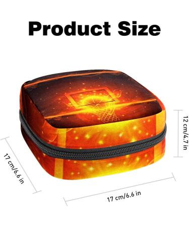 Cool Fire Basketball Hoop: Portable Menstrual Cup & Sanitary Napkin Storage for Women & Teens - Buy Online on GoSupps.com