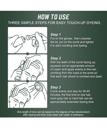 Natural Plant Fruit Hair Dye Cream - Black for Gray Hair Coverage | Unisex Solution for All Hair Types - Buy Online on GoSupps.com