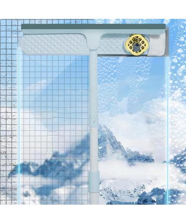Window Squeegee with Extension Pole - Professional Window Cleaner Telescopic Squeegee | Rotatable Lightweight Professional Squeegee for Cleaning Wall Ceiling Window and Corners Blue - Buy Online on GoSupps.com