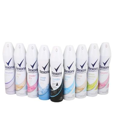 Rexona Body Spray (9X 200 ml/6.67 oz  Mix within the available kinds)
