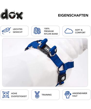 DDOXX Nylon Step-In Dog Harness - Adjustable XS Puppy Harness (Blue) - Perfect Fit for All Sizes - 1.0 x 32-44 cm - International Shipping Available - Buy Online on GoSupps.com