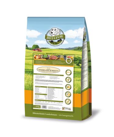 Bellfor Weideland-Schmaus High-quality dry food for dogs, grain-free, with lamb and high digestibility, without animal by-products 10 kg