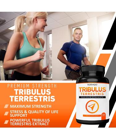 Tribulus Terrestris Extract 15000mg - 10x Concentrated Formula - Maximum Strength for Men & Women - Gluten Free, Non-GMO - 120 Capsules - Buy Online on GoSupps.com