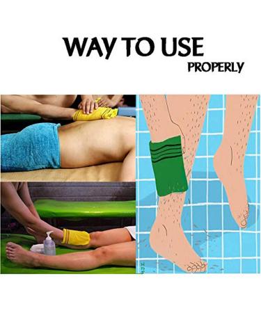 GOLDSANGSA 20pcs Korean Bath Towel Washcloth Set - Exfoliating Bath Mitten for Dead Skin Removal (Green) - Buy Online on GoSupps.com