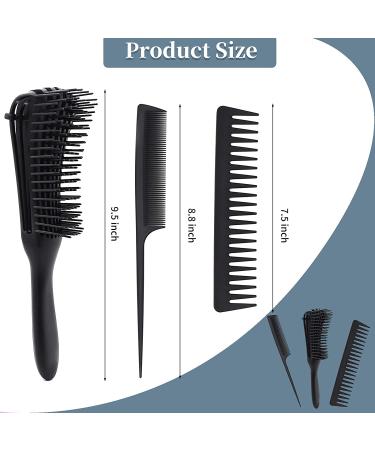 Collapsible Silicone Hair Dryer Diffuser & Detangler Brush Set - Professional Folding Attachment for 1.57 to 1.97 Nozzle - Blow Dryer Brush Diffuser for Straight or Curly Hair (Black) - Buy Online on GoSupps.com