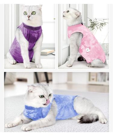 Yoolhamy Cat Recovery Suit - Professional Post-Op Body for Cats | Anti-Lick Wound Protection | Small Pink - Ideal After Surgery & Castration - Buy Online on GoSupps.com