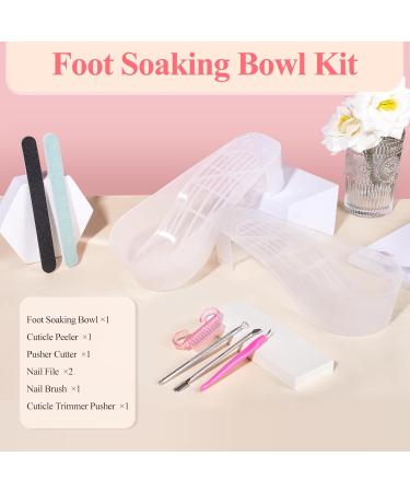 LIONVISON Acetone Nail Soaking Bowl Set - Toe Soak Off Manicure Bowl for Easy Nail Care | International Shipping Available - Buy Online on GoSupps.com