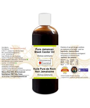Shop Greenwood Essential Jamaican Black Castor Oil 200ml - Natural Cold-Pressed Therapeutic Quality - Buy Online on GoSupps.com