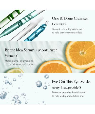 Bliss The Elder Millennial Kit Complete Skincare Essentials Set | Includes Daily Face Cleanser Under Eye Masks Brightening Vitamin C Serum and Moisturizer - Buy Online on GoSupps.com