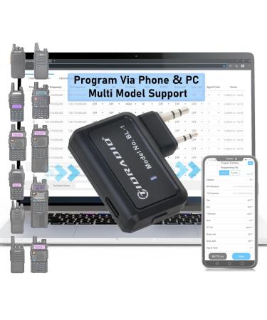 TIDRADIO Ham Radio Wireless Programmer Adapter APP and PC Program for Baofeng UV-5R and Multiple Models No Driver Issues Instead of Program Cable