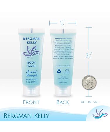 BERGMAN KELLY Travel Size Body Wash 1 fl oz 200 PK Tropical Waterfall - Refreshing Hotel Toiletries Bulk Pack 1 Fl Oz (Pack of 200) - Buy Online on GoSupps.com