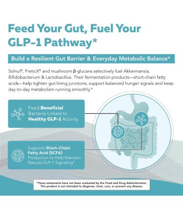 GLP-Pre Optimized Prebiotic Fiber Complex - Gut-Microbiome Optimization for Natural GLP-1 Pathway Support & Metabolic Wellness - Includes Clinically Studied Non-Digestible Fibers - 30 Servings - Buy Online on GoSupps.com