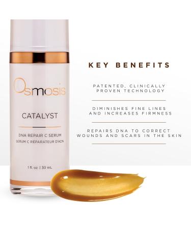 Osmosis CATALYST DNA Repair C Facial Serum to Boost Collagen Improve Tone and Texture for Aging Pigmented Dry Blemish-Prone Skin 1 oz - Buy Online on GoSupps.com