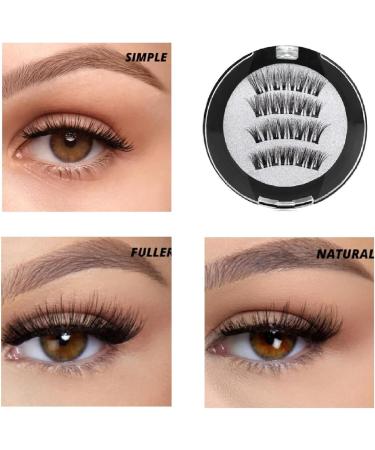 Vaventi Magnetic Lashes Lumentes Magnetic Eyelashes Reusable Magnetic Eyelash Kit Magnetic Lashes Kit False Lashes Waterproof Lightweight Natural Look(Color:DWSP-4) - Buy Online on GoSupps.com