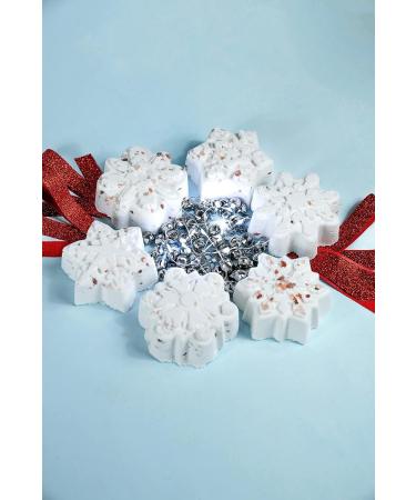 LA SALT CO Snowflake Crystal Bath Bomb - Winter Forest Aromatherapy | Handmade Vegan Shower Steamer | All-Natural Scent | Single Snowflake Pattern | 1 Count - Buy Online on GoSupps.com