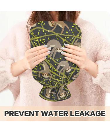 Funny Sweet Sloth Heat Bottle with Cover - 2L Hot Water Bag for Pain Relief - Perfect for Children & Adults - International Shipping Available - Buy Online on GoSupps.com