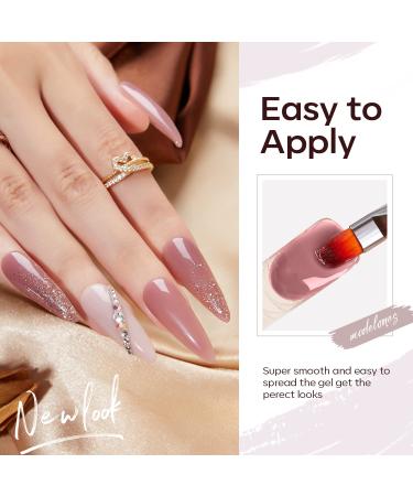 Modelones 6 Colors Poly Nail Gel Set | Burgundy Red Brown Champagne Gold Extension Gel | Nail Enhancement Builder Kit for DIY Manicure | Elegant Lady Collection | Home Salon Beauty Gift - Buy Online on GoSupps.com