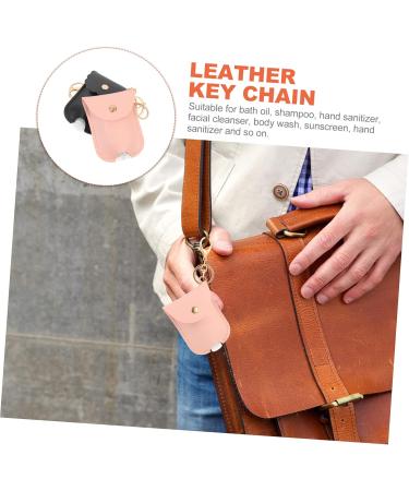 FOMIYES 6-Piece PU Leather Pendants & Keychains - Stylish Hand Soap & Hand Sanitizer Travel Bottles - Key Ring Decor for Easy Access - Buy Online on GoSupps.com