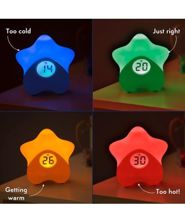 Purflo Starlight Colour Changing Baby Room Thermometer | USB Rechargeable Digital Temperature Monitor - Buy Online on GoSupps.com