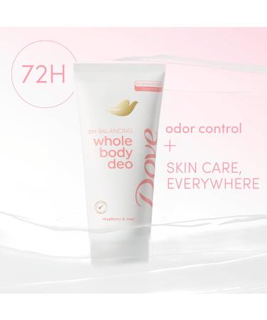 Dove Whole Body Deodorant Aluminum Free pH Balancing Cream Raspberry & Rose for 72h Odor Control 2.5 Oz - Buy Online on GoSupps.com