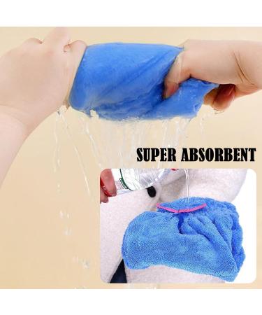Tyxhxtf 4 Pack Microfiber Hair Towels - Super Absorbent Quick-Dry Hair Drying Towels for Women & Girls - Buy Online on GoSupps.com