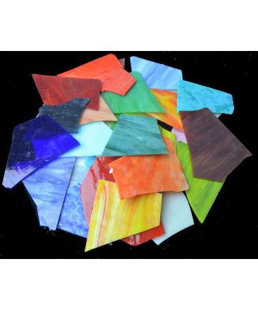 Lanyani Glass Mosaics Pieces - Assorted Colors & Shapes - 1kg/35oz - Buy Online on GoSupps.com
