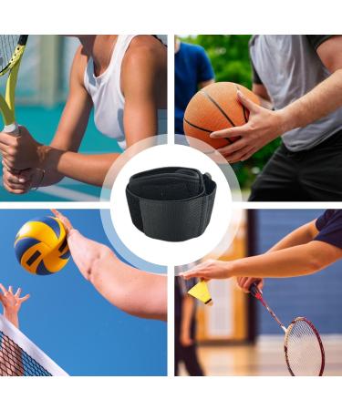 Tennis Elbow Brace - Breathable Padded Support Sleeve | Adjustable Anti-Collision Fitness Brace for Basketball Tennis & Badminton | Best Athletic Elbow Support in Black - Buy Online on GoSupps.com