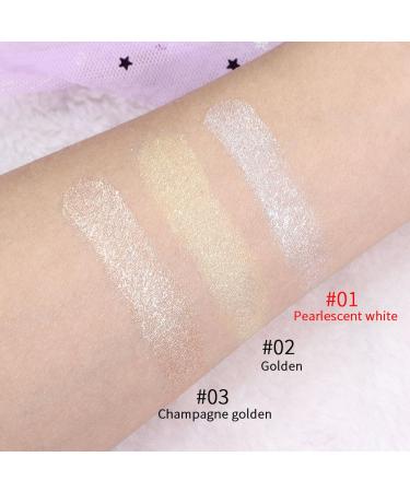 Pearl White Highlighter Makeup - Shimmer Glitter Diamond Eyeshadow Palette for Face & Body - EVpct 0.1 oz - Buy Online on GoSupps.com
